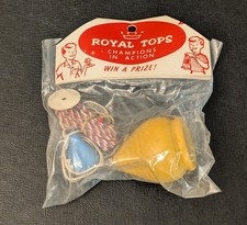 Vtg Royal Tops YELLOW Spinning