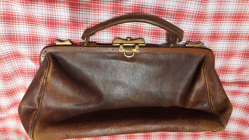 1920 arzttasche leder - arzttasche,