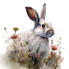 Sticker rabbit car - 2x,