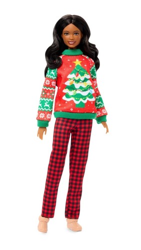 Barbie holiday sweater doll - sweater,