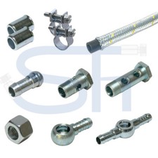 Diesel Ringnippel Hohlschraube Schlauch Benzin Hülse Kraftstoff - Nippel Stutzen