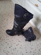 Damenstiefel, Stulpenstiefel, Gr. 37, schwarz, neu