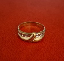 Ring 333 GOLD 8 Karat Gelbgold & Weißgold