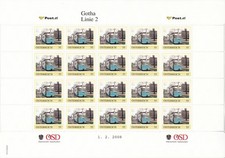 PM 8019448 Straßenbahn Gotha Linie 2 - Komplettbogen - aus 100-er Auflage