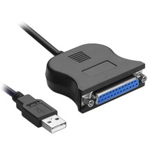 C33 Druckerkabel Adapter USB auf 25 polig USB RS232 auf DB25 parallel Kabel 0.8m