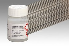 10 Stäbe Silberlot 55 % 1,0x500 mm u. 100 g Flussmittel