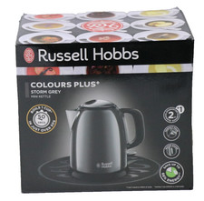 Russell Hobbs Wasserkocher klein 1 liter, Edelstahl Grau (2400W, 24993-70