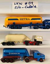 3 Silo-Sattelzüge H0 Herpa +