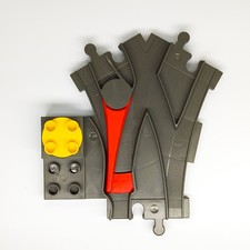 1x LEGO® DUPLO® Eisenbahn Schienen Weiche dark gray 6379 dunkelgrau