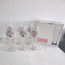 6 Stück Weizenbierglas 0,5L, SIGEL KLOSTER WEIZEN BIERE, rastal OVP 