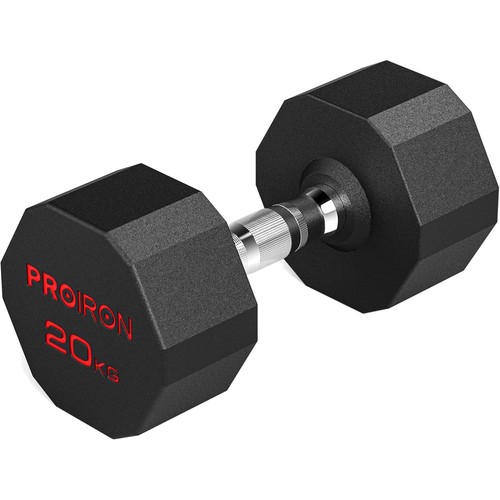 Hexagon hanteln 20kg gummi - 20kg,