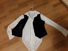 Jungen Eiskunstlauf, Body mit Paillettenweste Gr. 12 / 158