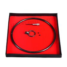 6mm Matt Schwarz Damen Edelstahl Halsreif  der O abschließbar