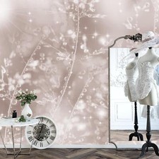 Fototapete Blumen Pusteblume Wohnzimmer Schlafzimmer Braun Vlies Tapete 9438b