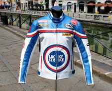 Vintage Motorrad Lederjacke