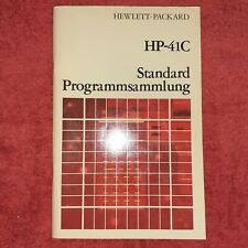 Standard Programmsammlung HP 41C, HP 41CV, HP 41CX