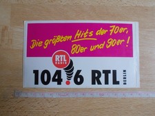 Aufkleber RTL RADIO - BERLIN -