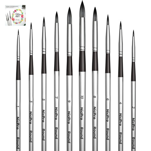 Aquarellpinsel set nylon - aquarellpinsel,
