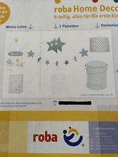 ROBA * Baby Zimmer Deko Set * blau weiß  Geschenk Box NEU & OVP * Lampe * Mobile