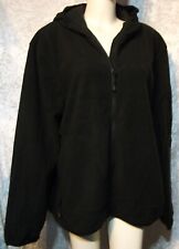KORSAR SCHWARZ HERREN FLEECE JACKE KAPUZE Gr. 3XL 58/60 47/48