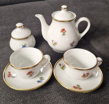 Sibyllental Bavaria kleines Porzellan - Kinderservice Goldrand 