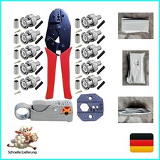 Crimpzange für RG59 - BNC/TNC Ratschen-Crimpzange und Koaxialkabel-Abisolierz...
