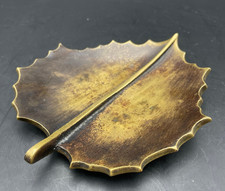 Carl Auböck seltenes Bronze Blatt als Ascher oder Schale