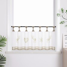 Scheibengardine Weihnachten