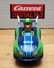 Top Selten Carrera Digital 143 Auto Mario Kart Wii Wild Wing Luigi Top Zustand 
