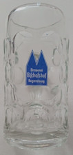 Alter Krug Bierkrug Brauerei Bischofshof Regensburg Glas 1 Liter kein Hersteller