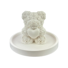 Deko Rosen Teddy mit Schale Tischdekoration Dekoration Muttertag aus Keraflott