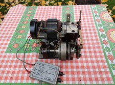 Sehr alter Motor mit Getriebeteile, Schaltkontakt, Kondensator vermutlich 220V