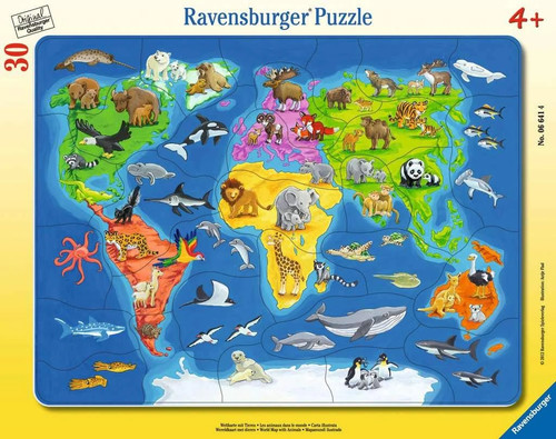 Ravensburger weltkarte tiere - ravensburger,