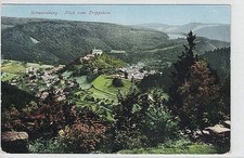 AK Schwarzburg, Blick vom Trippstein, gelaufen 1922