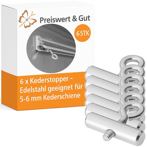 Kederstopper aus edelstahl - 6x,