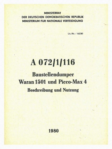300598 bedienung waran 1501 - bedienung,