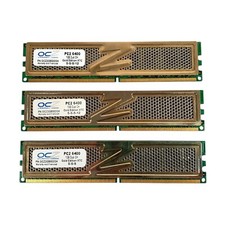 Arbeitsspeicher RAM 3GB OCZ 3x 1GB PC2 6400 DDR2 2x 5-5-5-12 + 1x 5-5-5 Gold Ed.