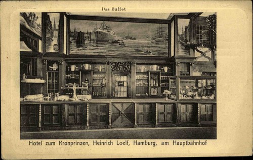 Hamburg 1913 hotel - ak, zum