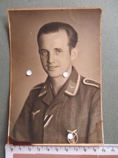 Foto Soldat 2 WK W Luftwaffe Unter Offizier Orden Flak Kampf Abzeichen KVK Band