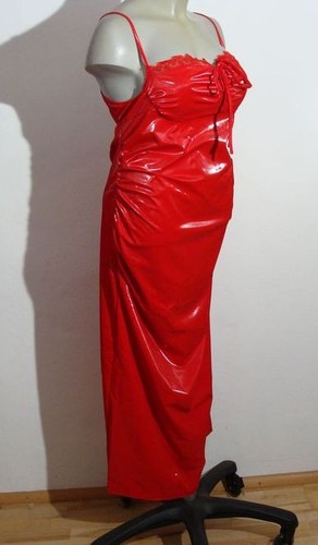 Lack glanz abendkleid feuer - lack,