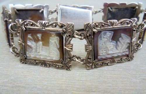 Armband mit perlmutt gemme - perlmutt,
