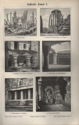 Lithografie 1896 indische - lithografie, 1896: