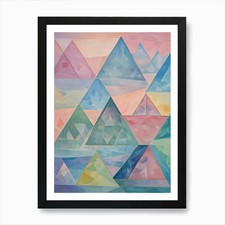 Abstrakte Pastell Dreiecke Nr1