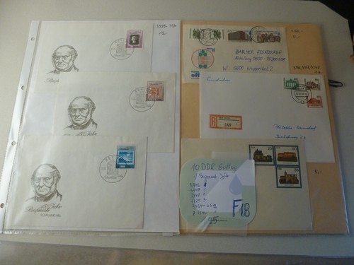 Ddr briefmarken mit - x,