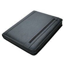 Alassio Orgamappe A4 CESENA Schreibmappe Konferenzmappe Nappaleder schwarz 30072