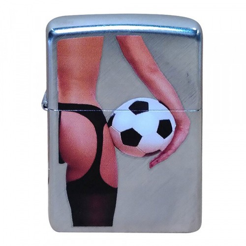 Feuerzeug lady and soccer ball - lady,