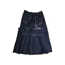 ♣BÄRES VINTAGE GOTHIC ROCK Bondagerock 100% BAUMWOLLE  SCHWARZ GR XL SCHWARZ RAR