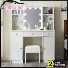 Schminktisch mit 10 LED-Lampen