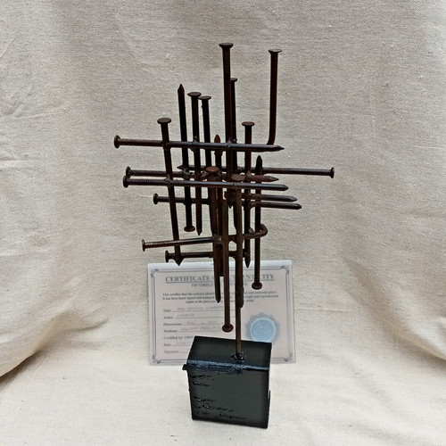 Abstrakte brutalistische nagel - brutalistische,
