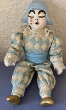 Thun Harlekin Buffo Bozen Italien Puppe Porzellan mit Beschädigung